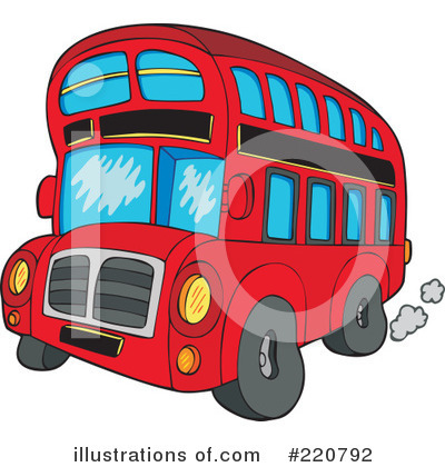 Royalty-Free (RF) Double Decker Clipart Illustration by visekart - Stock Sample #220792