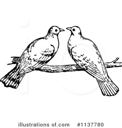 Royalty-Free (RF) Dove Clipart Illustration by Prawny Vintage - Stock Sample #1137780
