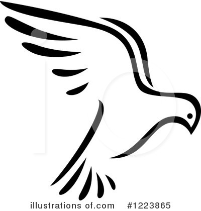 Royalty-Free (RF) Dove Clipart Illustration by Vector Tradition SM - Stock Sample #1223865