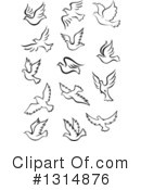 Dove Clipart #1314876 by Vector Tradition SM