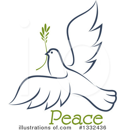 Royalty-Free (RF) Dove Clipart Illustration by Vector Tradition SM - Stock Sample #1332436