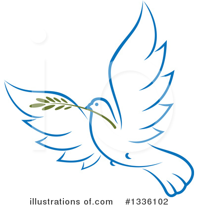 Royalty-Free (RF) Dove Clipart Illustration by Vector Tradition SM - Stock Sample #1336102