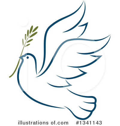 Royalty-Free (RF) Dove Clipart Illustration by Vector Tradition SM - Stock Sample #1341143