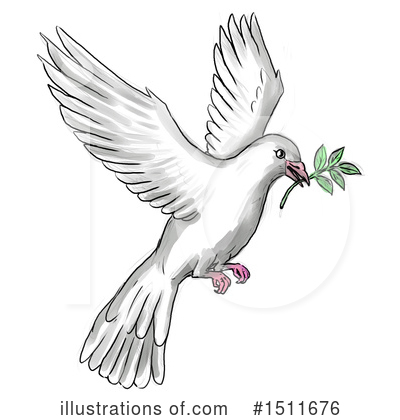 Royalty-Free (RF) Dove Clipart Illustration by patrimonio - Stock Sample #1511676