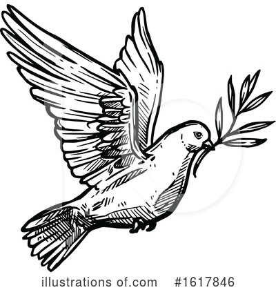 Royalty-Free (RF) Dove Clipart Illustration by Vector Tradition SM - Stock Sample #1617846
