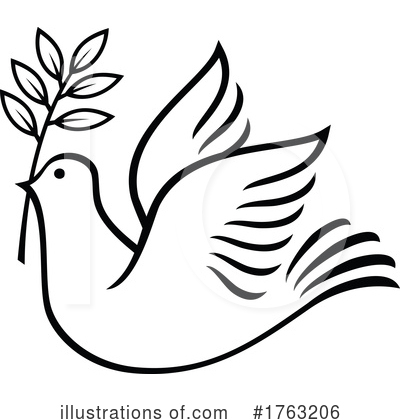 Royalty-Free (RF) Dove Clipart Illustration by Vector Tradition SM - Stock Sample #1763206