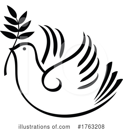 Royalty-Free (RF) Dove Clipart Illustration by Vector Tradition SM - Stock Sample #1763208