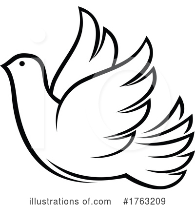 Royalty-Free (RF) Dove Clipart Illustration by Vector Tradition SM - Stock Sample #1763209