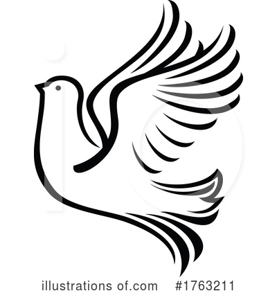 Royalty-Free (RF) Dove Clipart Illustration by Vector Tradition SM - Stock Sample #1763211