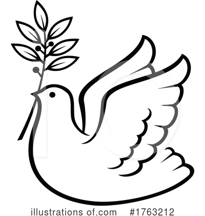 Royalty-Free (RF) Dove Clipart Illustration by Vector Tradition SM - Stock Sample #1763212
