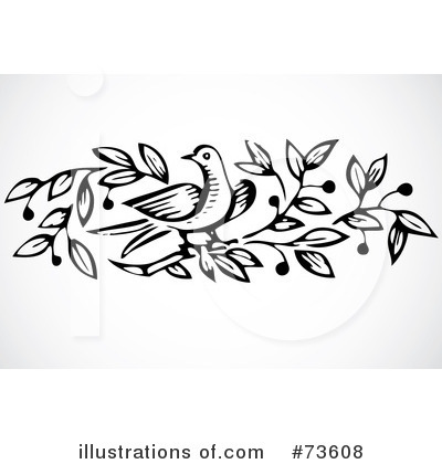 Royalty-Free (RF) Dove Clipart Illustration by BestVector - Stock Sample #73608