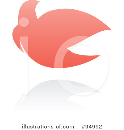 Royalty-Free (RF) Dove Logo Clipart Illustration by elena - Stock Sample #94992