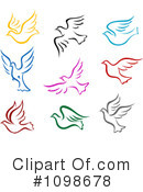 Doves Clipart #1098678 by Vector Tradition SM
