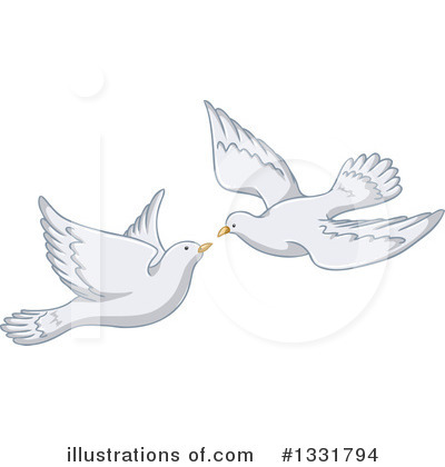 Pigeons Clipart #1331794 by Liron Peer