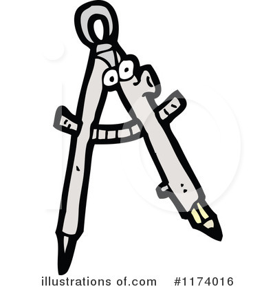 Royalty-Free (RF) Drafting Compass Clipart Illustration by lineartestpilot - Stock Sample #1174016