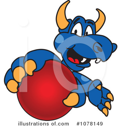 Blue Dragon Clipart #1078149 by Mascot Junction