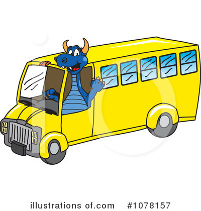 School Bus Driver Clipart #1078157 by Mascot Junction