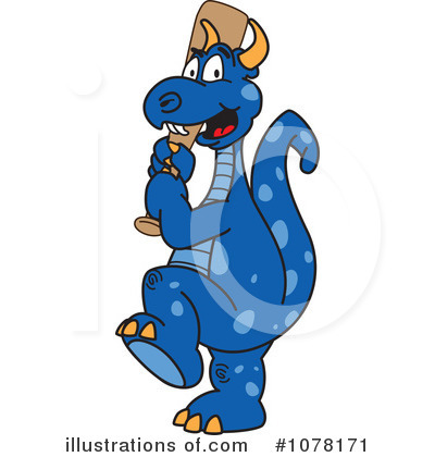 Blue Dragon Clipart #1078171 by Mascot Junction