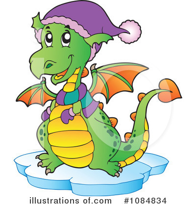 Royalty-Free (RF) Dragon Clipart Illustration by visekart - Stock Sample #1084834