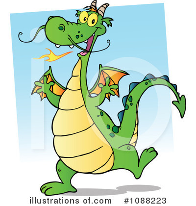 Royalty-Free (RF) Dragon Clipart Illustration by Hit Toon - Stock Sample #1088223