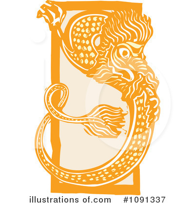 Royalty-Free (RF) Dragon Clipart Illustration by xunantunich - Stock Sample #1091337