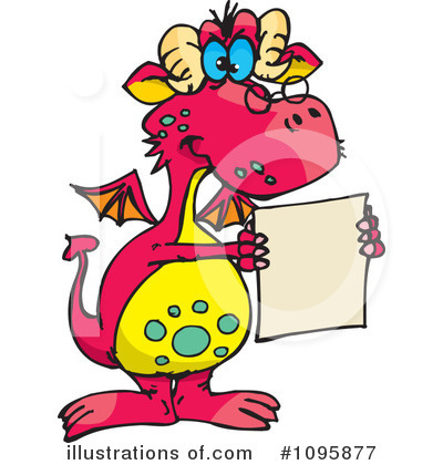 Royalty-Free (RF) Dragon Clipart Illustration by Dennis Holmes Designs - Stock Sample #1095877