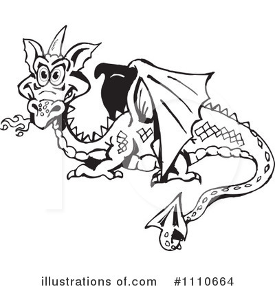 Royalty-Free (RF) Dragon Clipart Illustration by Dennis Holmes Designs - Stock Sample #1110664