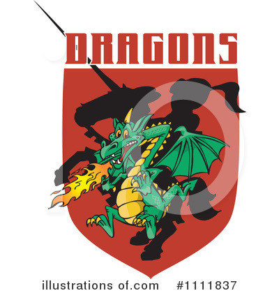 Royalty-Free (RF) Dragon Clipart Illustration by Dennis Holmes Designs - Stock Sample #1111837