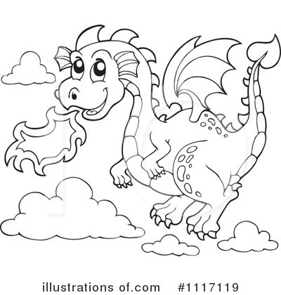 Royalty-Free (RF) Dragon Clipart Illustration by visekart - Stock Sample #1117119