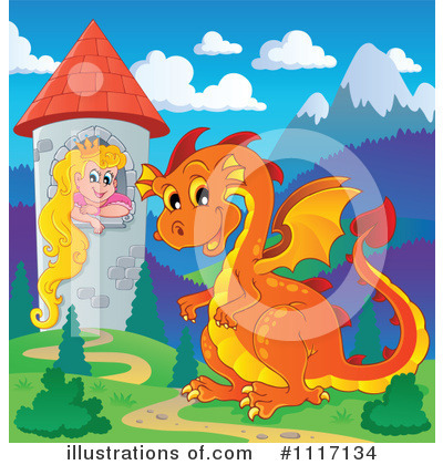 Royalty-Free (RF) Dragon Clipart Illustration by visekart - Stock Sample #1117134
