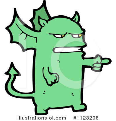 Royalty-Free (RF) Dragon Clipart Illustration by lineartestpilot - Stock Sample #1123298