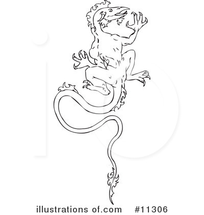 Royalty-Free (RF) Dragon Clipart Illustration by AtStockIllustration - Stock Sample #11306
