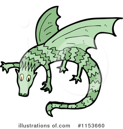 Royalty-Free (RF) Dragon Clipart Illustration by lineartestpilot - Stock Sample #1153660