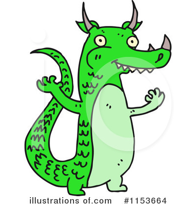 Royalty-Free (RF) Dragon Clipart Illustration by lineartestpilot - Stock Sample #1153664