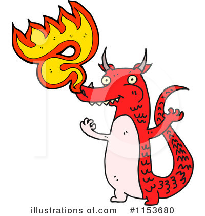 Royalty-Free (RF) Dragon Clipart Illustration by lineartestpilot - Stock Sample #1153680