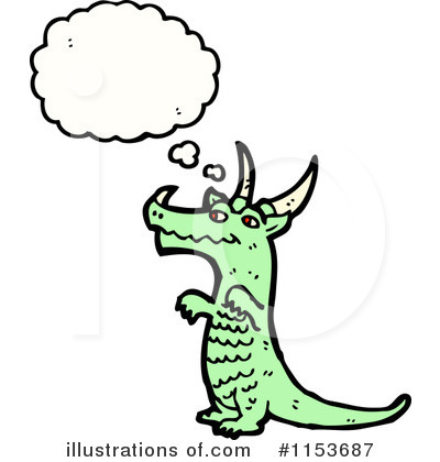 Royalty-Free (RF) Dragon Clipart Illustration by lineartestpilot - Stock Sample #1153687