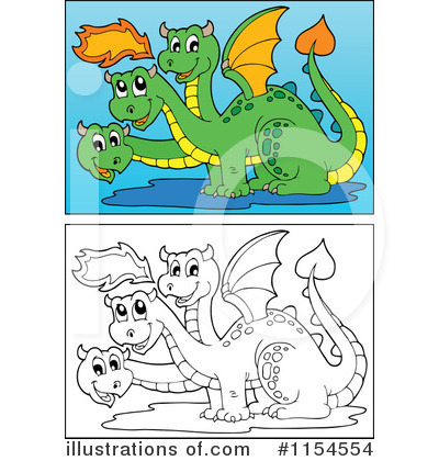 Royalty-Free (RF) Dragon Clipart Illustration by visekart - Stock Sample #1154554