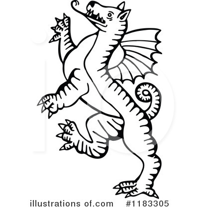 Royalty-Free (RF) Dragon Clipart Illustration by Prawny - Stock Sample #1183305