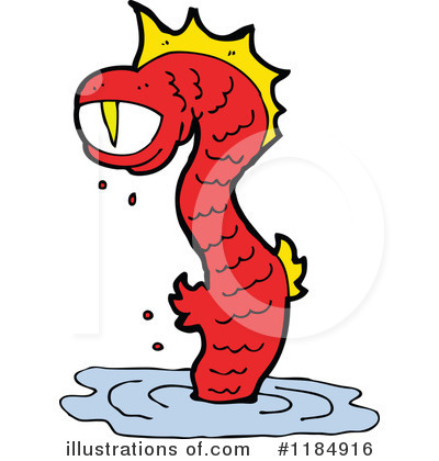 Royalty-Free (RF) Dragon Clipart Illustration by lineartestpilot - Stock Sample #1184916
