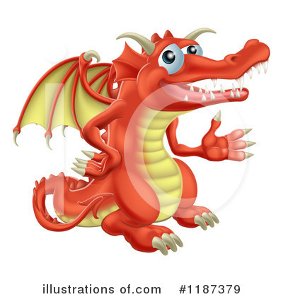 Royalty-Free (RF) Dragon Clipart Illustration by AtStockIllustration - Stock Sample #1187379