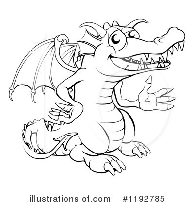 Royalty-Free (RF) Dragon Clipart Illustration by AtStockIllustration - Stock Sample #1192785