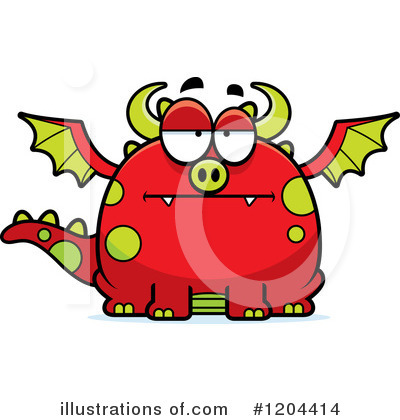 Royalty-Free (RF) Dragon Clipart Illustration by Cory Thoman - Stock Sample #1204414