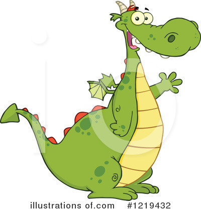 Royalty-Free (RF) Dragon Clipart Illustration by Hit Toon - Stock Sample #1219432