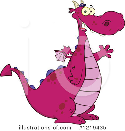 Royalty-Free (RF) Dragon Clipart Illustration by Hit Toon - Stock Sample #1219435