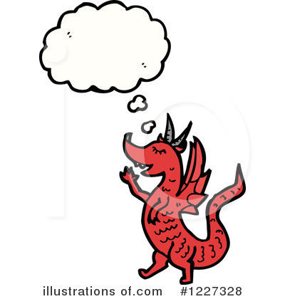 Royalty-Free (RF) Dragon Clipart Illustration by lineartestpilot - Stock Sample #1227328