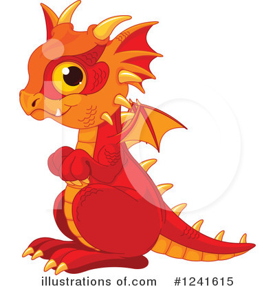 Royalty-Free (RF) Dragon Clipart Illustration by Pushkin - Stock Sample #1241615