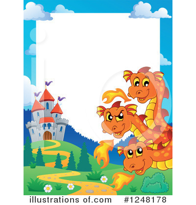 Royalty-Free (RF) Dragon Clipart Illustration by visekart - Stock Sample #1248178