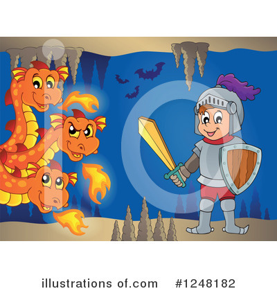 Royalty-Free (RF) Dragon Clipart Illustration by visekart - Stock Sample #1248182