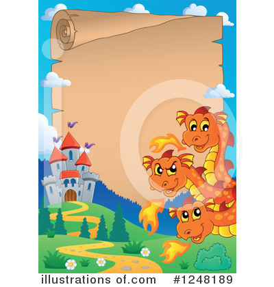 Royalty-Free (RF) Dragon Clipart Illustration by visekart - Stock Sample #1248189