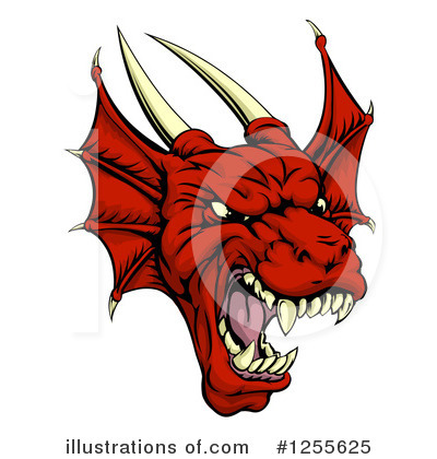 Royalty-Free (RF) Dragon Clipart Illustration by AtStockIllustration - Stock Sample #1255625